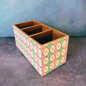 Soporte para Cucharas de Madera Multifuncional de Tres Niveles, Diseño Clásico Artesanal, con Revestimiento Protector Resistente al Agua - Product Image 5