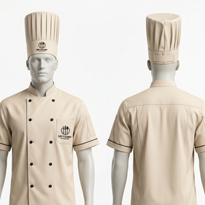 Gorro de Chef para Hombre, Premium, Amarillo, Algodón y Poliéster, 220 GSM, Transpirable, Ajustable, con Logotipo Bordado Personalizado, Unisex - Product Image 3
