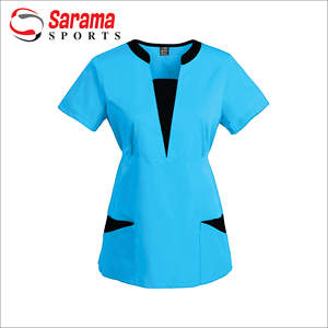 Traje quirúrgico de manga corta con logotipo personalizado, uniformes médicos con cremallera, conjuntos de enfermería, venta al por mayor, 2022 - Product Image 4