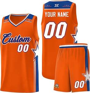 Custom Basketball Uniform Personalized Printed Team <b>and</b> Number Basketball <b>Top</b> Set <b>and</b> Shorts for Men/ Sports industry - Product Image 5