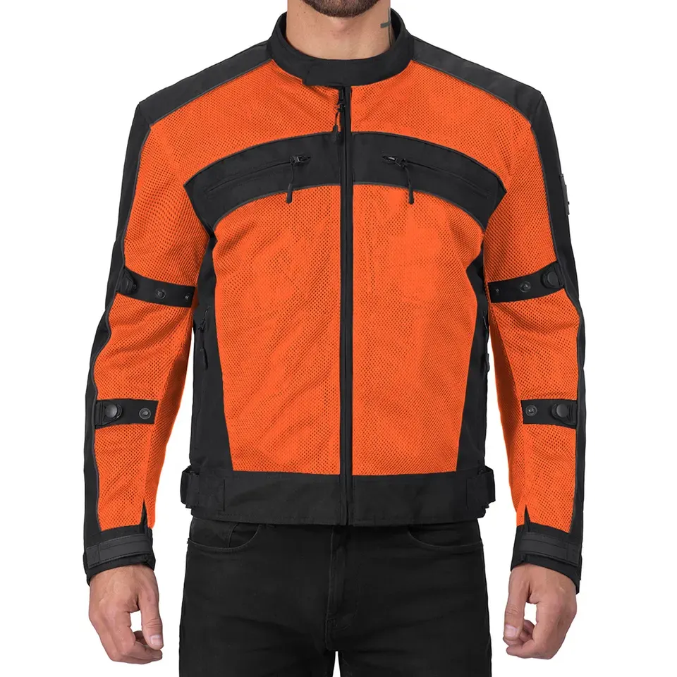 Jaqueta softshell para motocicleta cor laranja, jaqueta de motociclista para homens, jaqueta protetora com logotipo personalizado, jaqueta de moto de corrida