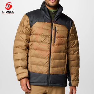 แจ็กเก็ตขนเป็ดให้ความอบอุ่นสำหรับผู้ชายเสื้อแจ็คเก็ตมีฟองโลโก้ออกแบบได้ตามต้องการ - Product Image 1