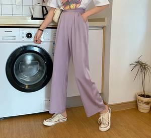Pantalons décontractés pour femmes Automne/Hiver Taille élastique Taille mi-haute Coupe ample Imperméable Respirant Pantalons de survêtement à jambes larges - Product Image 2
