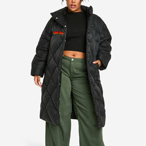 Recién llegado, chaqueta acolchada de plumón de pato para mujer de poliéster 2026 100%, chaqueta acolchada gruesa cálida de gran tamaño para mujer - Product Image 1