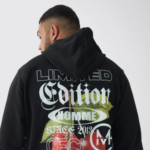 Sudadera con capucha para hombre con logotipo personalizado 2025, tela térmica de diseño Simple, mejor calidad, MOQ bajo, precio asequible, sudadera cómoda - Product Image 5