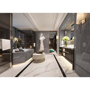 Produit d'application murale moderne Unionstone Cemento Marble Waterproof Big Slab - Product Image 4