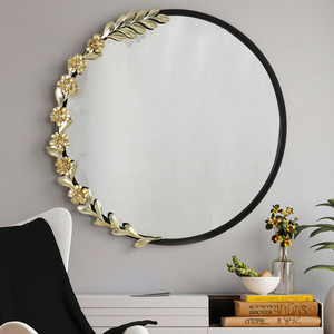 Miroir mural décoratif de forme irrégulière créatif minimaliste moderne, design de cadre unique pour la décoration de la maison - Product Image 3