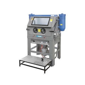 Sablageur manuel métallique d'occasion avec 2 aspirateurs pour le nettoyage et le débavurage par sablage - Product Image 1