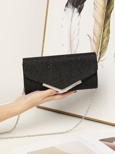 กระเป๋าคลัทช์ผู้หญิงมีสไตล์พร้อมสายโซ่ - Product Image 3