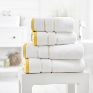 Serviette de bain de couleur unie personnalisable 35 RTS en bambou durable et coton turc tissé pour le visage de la salle de sport, la cuisine et les voyages - Product Image 5