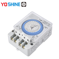 Temporizador Mecánico de 24 Horas para Montaje en Riel DIN, Controlador de Tiempo de 15A, Voltaje Universal AC110V/220V, Modos Automático/Manual/Apagado