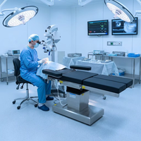 Table d'opération ophtalmique électrique CH-T500 neuve avec fonction de levage du dossier, hauteur basse 550 mm, table de chirurgie oculaire, table de bloc opératoire
