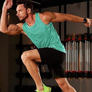 เสื้อกล้ามวิ่งแขนกุดของผู้ชายเสื้อกล้ามระบายอากาศได้ดีเสื้อกล้ามออกกำลังกายกล้ามเนื้อถักนิตติ้งสำหรับใส่ไปยิมฟิตเนส - Product Image 3