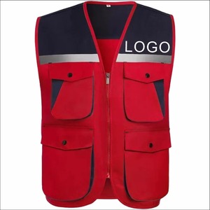 Nuevo chaleco reflectante multibolsillo, decoración de logotipo personalizado, publicidad laboral, ropa de trabajo voluntario, chaleco para hombres y mujeres - Product Image 1
