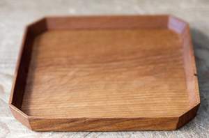 Bandeja rectangular de madera con diseño de bandejas, tamaño estándar de acabado Natural para el hogar y la boda, bandeja para servir comida hecha a mano - Product Image 6