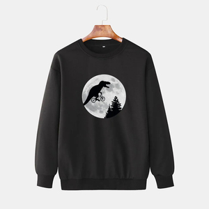 Sudaderas de algodón 100% pesadas personalizadas para hombre, nuevas sudaderas de moda, sudaderas transpirables básicas de cuello redondo de Color sólido liso 2025 - Product Image 1