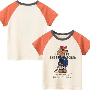 Enfant en bas âge garçon tricoté coton t-shirt personnalisé Applique Boutique vêtements été enfants garçon vêtements chemises fabriquées au Bangladesh - Product Image 5