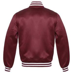 Chaqueta Bomber Personalizada de Satén de Secado Rápido con Letras Bordadas, Cremallera, Acolchado de Poliéster y Nailon para Hombre - Product Image 4