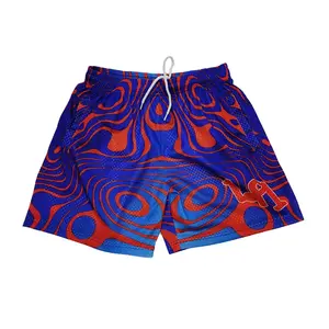 2023 hommes été au-dessus du genou basket-ball tronc Shorts à la mode solide motif maille imprimé Style décontracté nouveau à la mode - Product Image 6