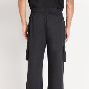 Custom Design 2025 Street Wear <b>Joggers</b> Loose <b>Stacked</b> Flare Fit Sweat Pants Men Flared Sweatpants Cotton Material Wholesale - Product Image 3