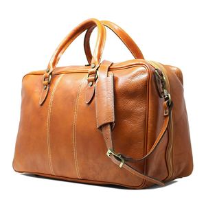 Leather Duffle Bag Stylish Travel Overnight Gym Bag With Large <b>Storage</b> and Adjustable Shoulder Strap - Product Image 1