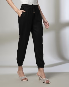 Pantalones Deportivos Casuales de Felpa Francesa de Alta Calidad con Logotipo Personalizado OEM, Bordado, Bolsillo Rojo, Cordón Ajustable, al por Mayor para Mujer - Product Image 4