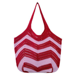 Bolso de Ganchillo de Gran Capacidad para Mujer, Estilo Vintage, con Cadena, Cierre Único, Impermeable, Otoño, Diseño de Letras y Conchas - Product Image 5
