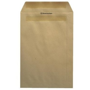 Sobres de Papel Autoadhesivos Soennecken DIN C5, 162 x 229 mm, con Ventana, 90 g/m², Color Marrón Lanolina, 25 Unidades por Paquete - Product Image 1