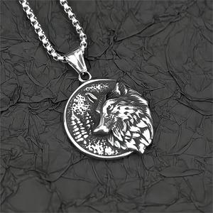 yunnique Wholesale <b>Titanium</b> Steel Men's Wolf Head Pendant Necklace-Retro Hip-hop Style Fashion Pendants & Charms - Product Image 2