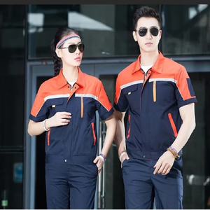Overoles de Trabajo Antiestáticos de Verano, Manga Corta, Transpirables, Uniformes para Mujer y Hombre, Tallas Grandes, para Taller, Reparación de Autos, Electricista - Product Image 1
