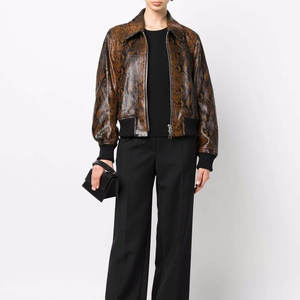 เสื้อแจ็คเก็ตหนังผู้ชายคอตั้ง, สินค้ามาใหม่แฟชั่นสำหรับฤดูใบไม้ผลิและฤดูใบไม้ร่วง - Product Image 3