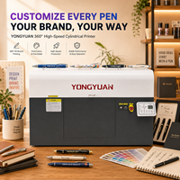 Imprimante UV rotative à 360 degrés haute vitesse pour l'impression cylindrique des stylos, machine d'impression directe sur objet, enveloppement complet CMYK, vernis blanc