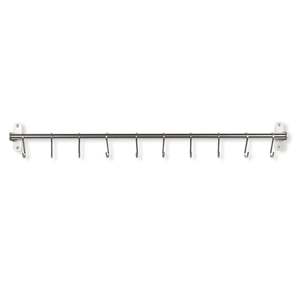 ชั้นวางหม้อเหล็กหรูหราสำหรับฝาหม้อและตะขอแขวนกระทะ อุปกรณ์ครัวแบบติดผนัง ชั้นวางเก็บของแบบแขวนสำหรับจัดระเบียบห้องครัว - Product Image 3