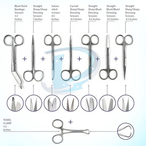 ชุดเครื่องมือผ่าตัดยอดนิยม ชุดเครื่องมือผ่าตัดสแตนเลส เครื่องมือแพทย์ ชุดเครื่องมือผ่าตัด - Product Image 4