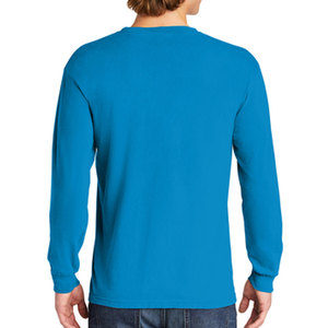 Col rond imprimé de qualité supérieure composé de coton de bonne qualité Flecce T-shirts à manches longues à bas prix - Product Image 6
