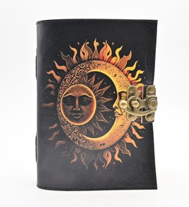 Acheter Journal intime en cuir avec laiton antique C-Lock Deckle Bord Papier Cuir Imprimé Journal intime - Product Image 1