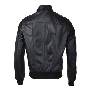Diseño superior 100% Chaqueta de invierno de manga larga con cuello levantado de cuero de alta calidad para hombre Diseño personalizado disponible a un precio razonable - Product Image 2
