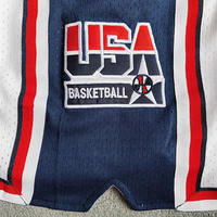 2025 nouveau Design rétro USA basket-ball Shorts populaire respirant maille National toutes les équipes brodé basket-ball Shorts