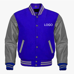 2025 Unisex Men's Polyester/Cotton Letterman Varsity <b>Jacket</b> College Stand <b>Patches</b> New Wholesale Bomber Baseball Outdoor Front - Product Image 2