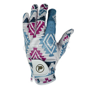 Gants de golf pour hommes, design OEM, doux et respirants, impression par sublimation, gants de sport personnalisés, en cuir véritable, antidérapants - Product Image 6