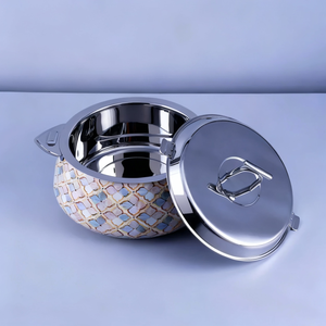 Olla Caliente Aislada de Acero Inoxidable, Cazuela con Diseño Floral, Tazón para Servir, Cocina, Comedor, Hotel, Restaurante, Mejor Precio Bajo, 26CM - Product Image 2