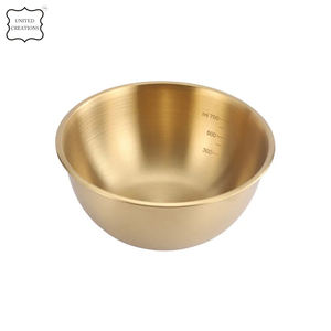 โรงงานขายส่งนํามาใช้ใหม่คุณภาพสูงสแตนเลสโลหะทองเงินชามซุปก๋วยเตี๋ยวขนาดใหญ่ - Product Image 6