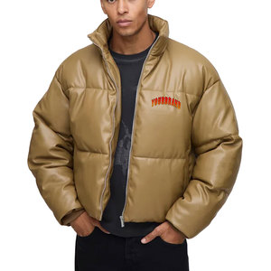 Veste matelassée pour homme en polyester/coton épais de haute qualité OEM, col rabattu, veste matelassée personnalisée, style urbain - Product Image 1
