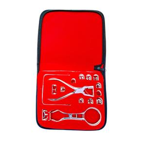 Kit de barrage en caoutchouc d'isolation dentaire 18 PCS avec pinces et cadre en acier inoxydable - Product Image 1