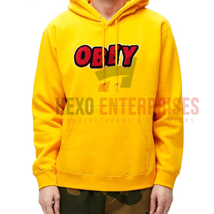 Personnalisez votre propre logo en pull à capuche en coton brodé chenille, sweats à capuche professionnels imprimés avec logo personnalisé 2025 - Product Image 1