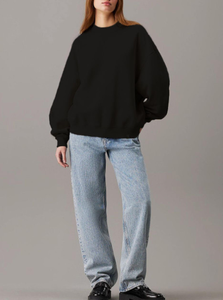 Sudaderas de mujer de gran tamaño de lana de algodón 380 de calidad superior con logotipo personalizado impreso o bordado de peso pesado 100% GSM - Product Image 6