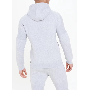 Lo último en sudaderas con capucha ajustadas y cremallera completa para hombre, personaliza tu propio logotipo, ropa informal transpirable básica, mezcla de algodón, Color sólido - Product Image 2