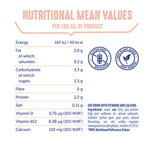 Bebidas Vegetales OraSi Oat+ Proteína 1 litro 12 unidades - Product Image 3