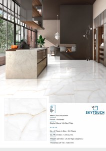 Hiện đại Non-Slip xây dựng màu trắng màu be đá cẩm thạch Mosaic tráng men gốm nhà để xe sứ gạch lát sàn nhà sản xuất xuất khẩu giá danh sách - Product Image 3