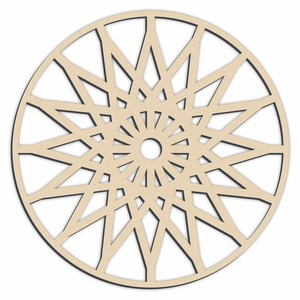 Fábrica personalizada Geometría sagrada Mandala Rejilla de cristal Servicio de corte láser para madera contrachapada Decoración de madera Fabricante Artesanías de piedra - Product Image 4